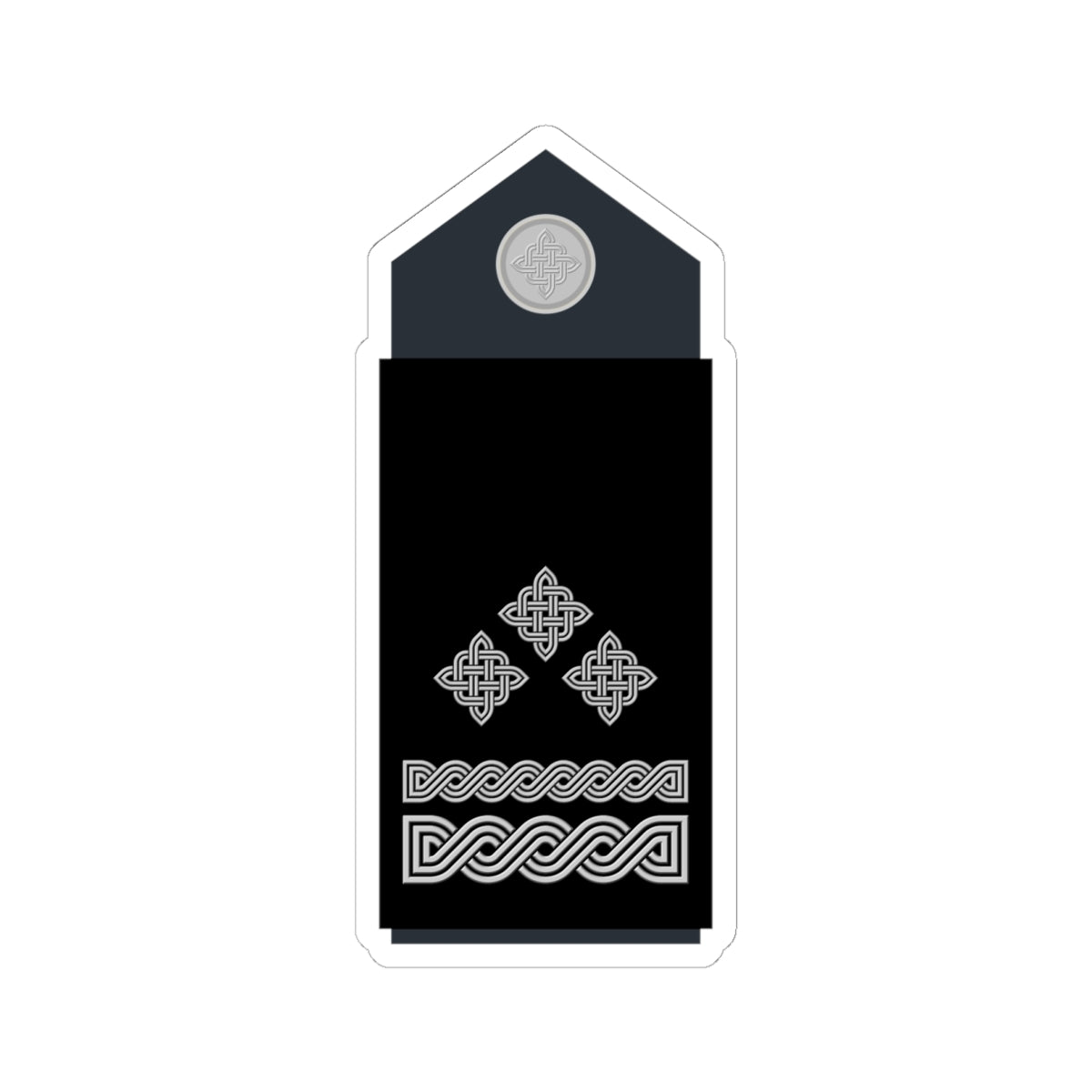 Naramenica službene odore brigadira HRZ i PZO (Croatia) (Military Rank) STICKER Vinyl Kiss-Cut Decal