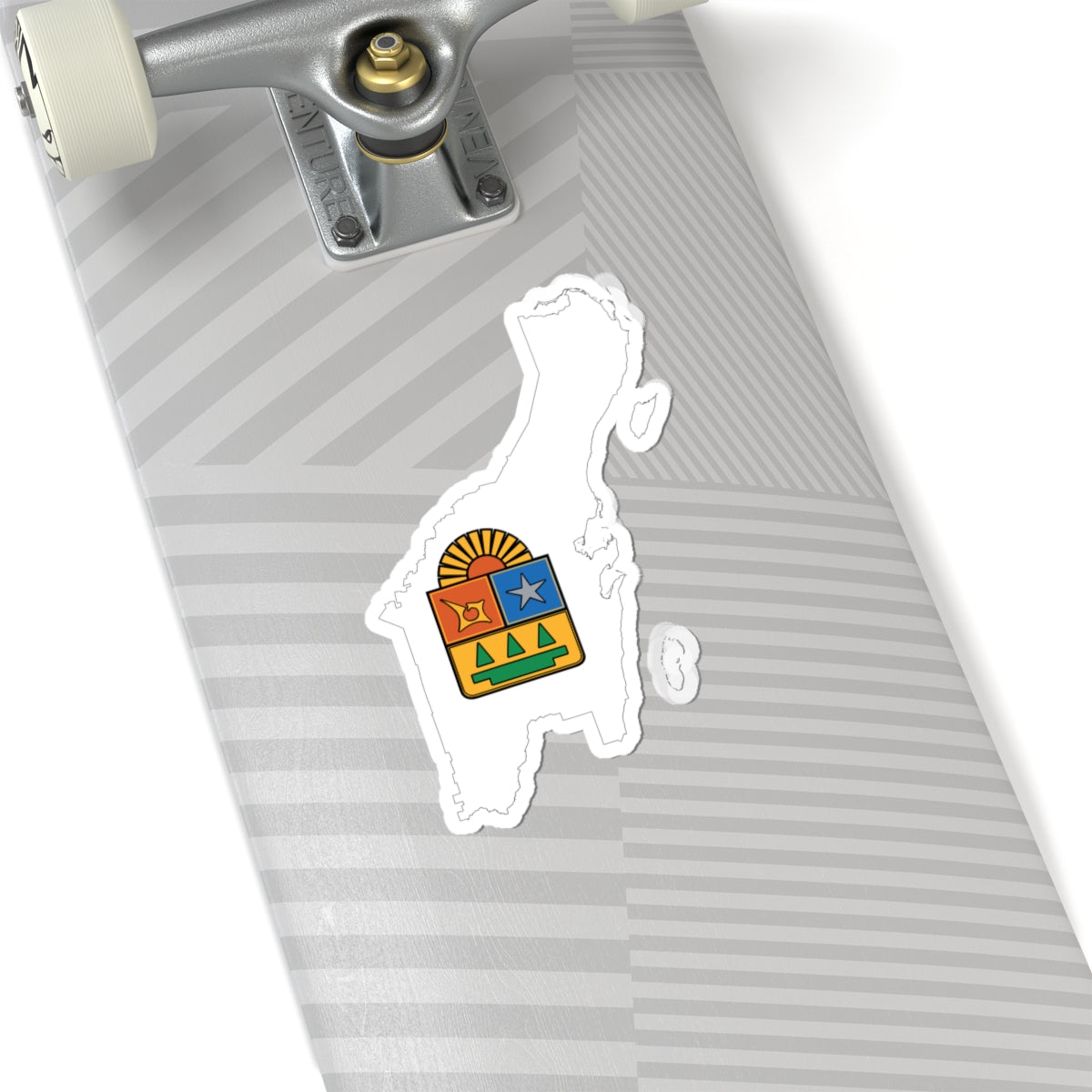 Flag-map of Quintana Roo Mexico (Mexico) STICKER Vinyl Kiss-Cut Decal