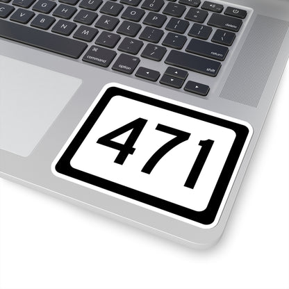 WV-471 (Virginia) (Road Sign) STICKER Vinyl Kiss-Cut Decal