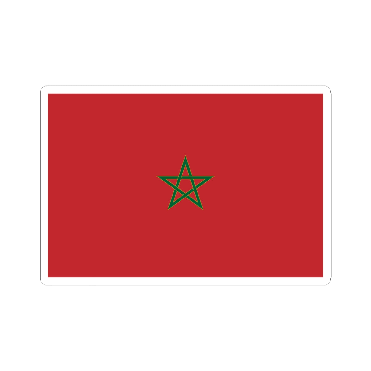 Flag of Morocco parametric version (Morocco) STICKER Vinyl Kiss-Cut Decal