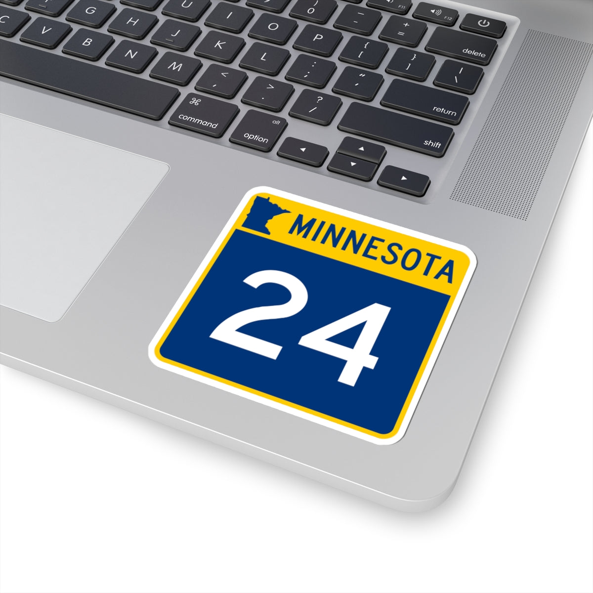 MN-24 (Minnesota) (Road Sign) STICKER Vinyl Kiss-Cut Decal