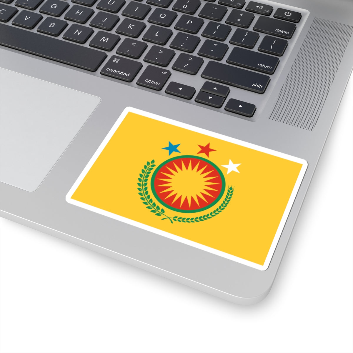 Diplomatic Flag of Northern Syria (Syria) STICKER Vinyl Kiss-Cut Decal