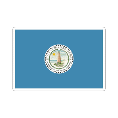 Flag of Virginia Beach, Virginia - STICKER Vinyl Kiss-Cut Decal