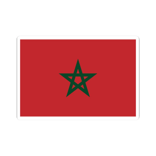 Flag of Morocco unbordered dark green (Morocco) STICKER Vinyl Kiss-Cut Decal