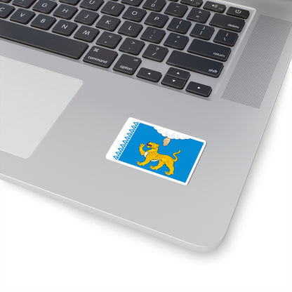 Flag of Pskov Oblast (Russia) STICKER Vinyl Kiss-Cut Decal
