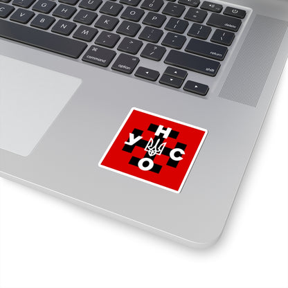 UNSO-flag (Ukraine) STICKER Vinyl Kiss-Cut Decal