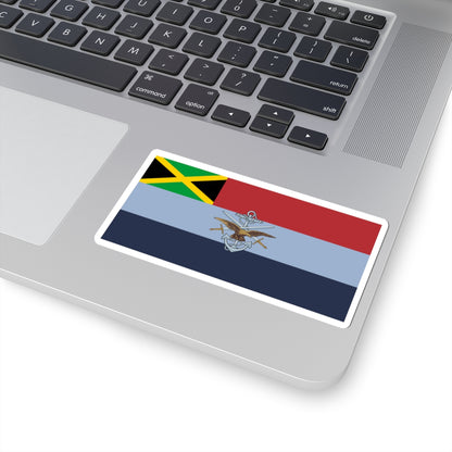 Flag of the Jamaica Defence Force 2020 (Jamaica) STICKER Vinyl Kiss-Cut Decal