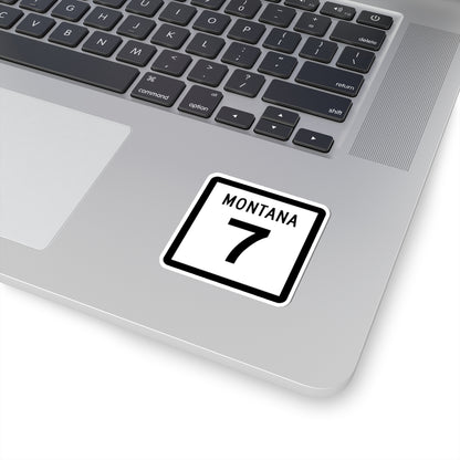 MT-7 (Montana) (Road Sign) STICKER Vinyl Kiss-Cut Decal