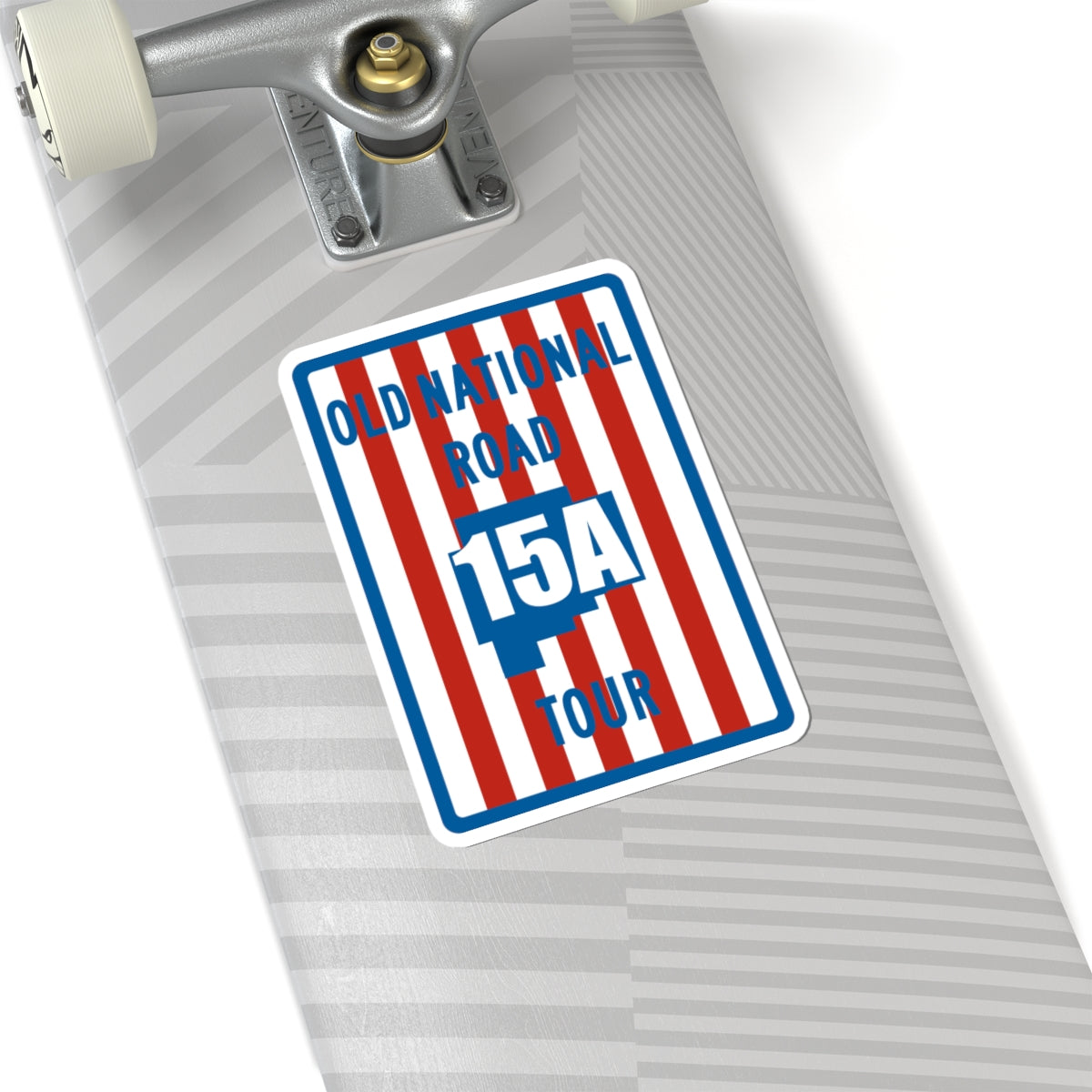 Old National Road Tour 15A (Ohio) (Road Sign) STICKER Vinyl Kiss-Cut Decal