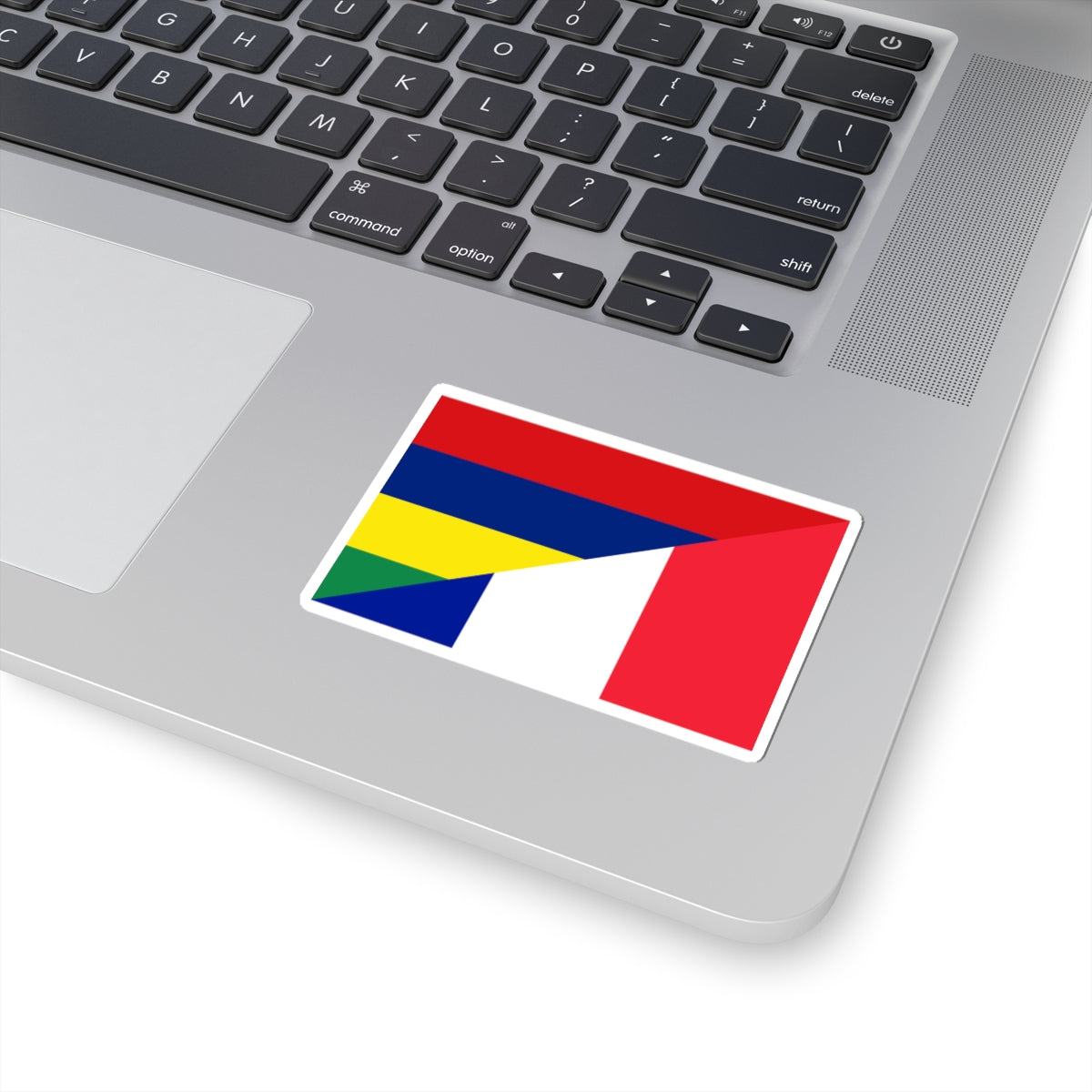 Flag of Mauritius and France (France) STICKER Vinyl Kiss-Cut Decal