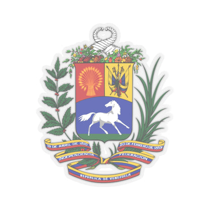 Coat of arms of Venezuela (1954-2006) - STICKER Vinyl Kiss-Cut Decal