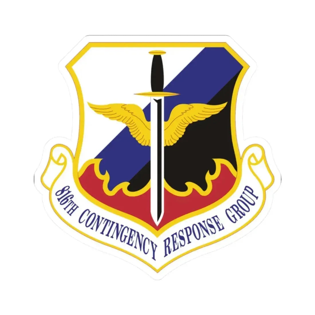 816th Contingency Response Group (U.S. Air Force) STICKER Vinyl Kiss-Cut Decal 2 Inch White - The Sticker Space