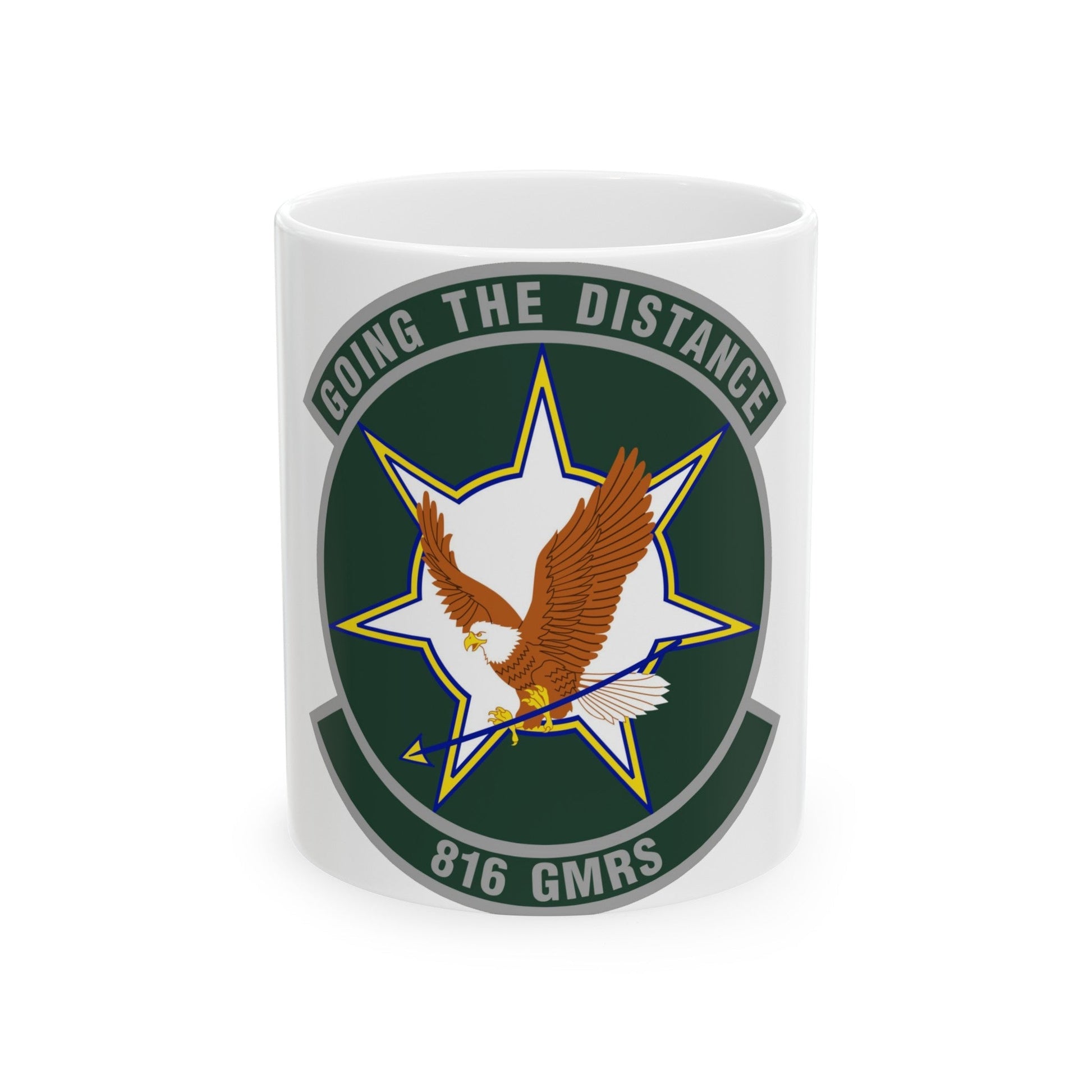 816th Global Mobility Readiness Squadron (U.S. Air Force) White Coffee Mug-11oz-The Sticker Space