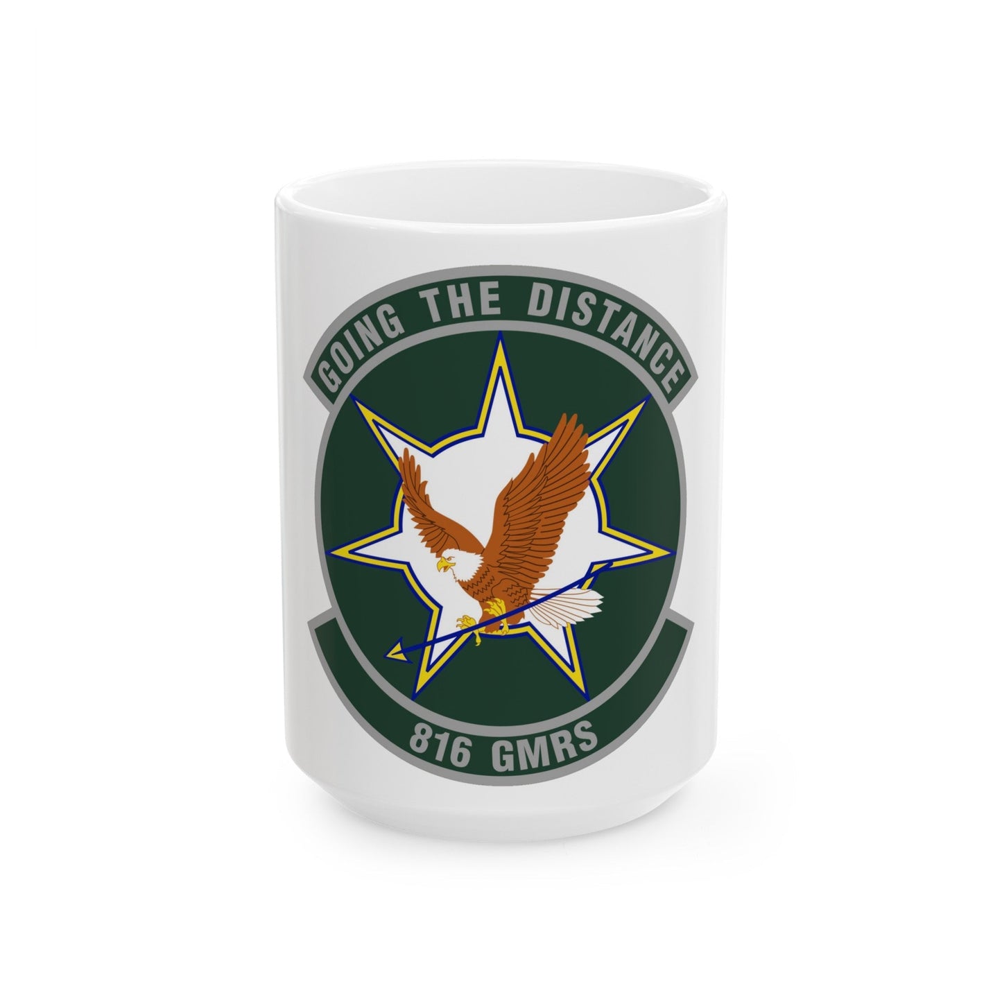 816th Global Mobility Readiness Squadron (U.S. Air Force) White Coffee Mug-15oz-The Sticker Space