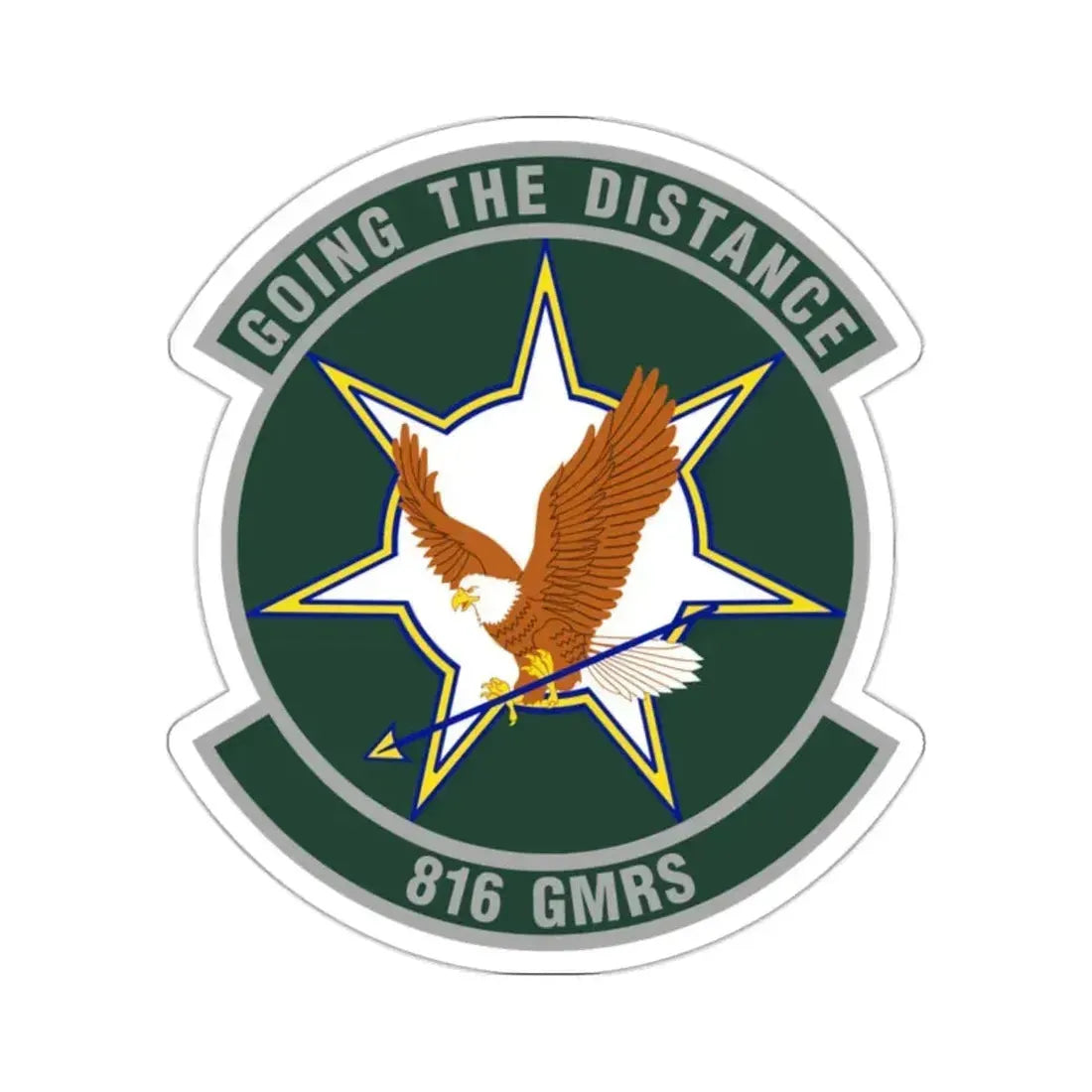 816th Global Mobility Readiness Squadron (U.S. Air Force) STICKER Vinyl Kiss-Cut Decal 2 Inch White - The Sticker Space