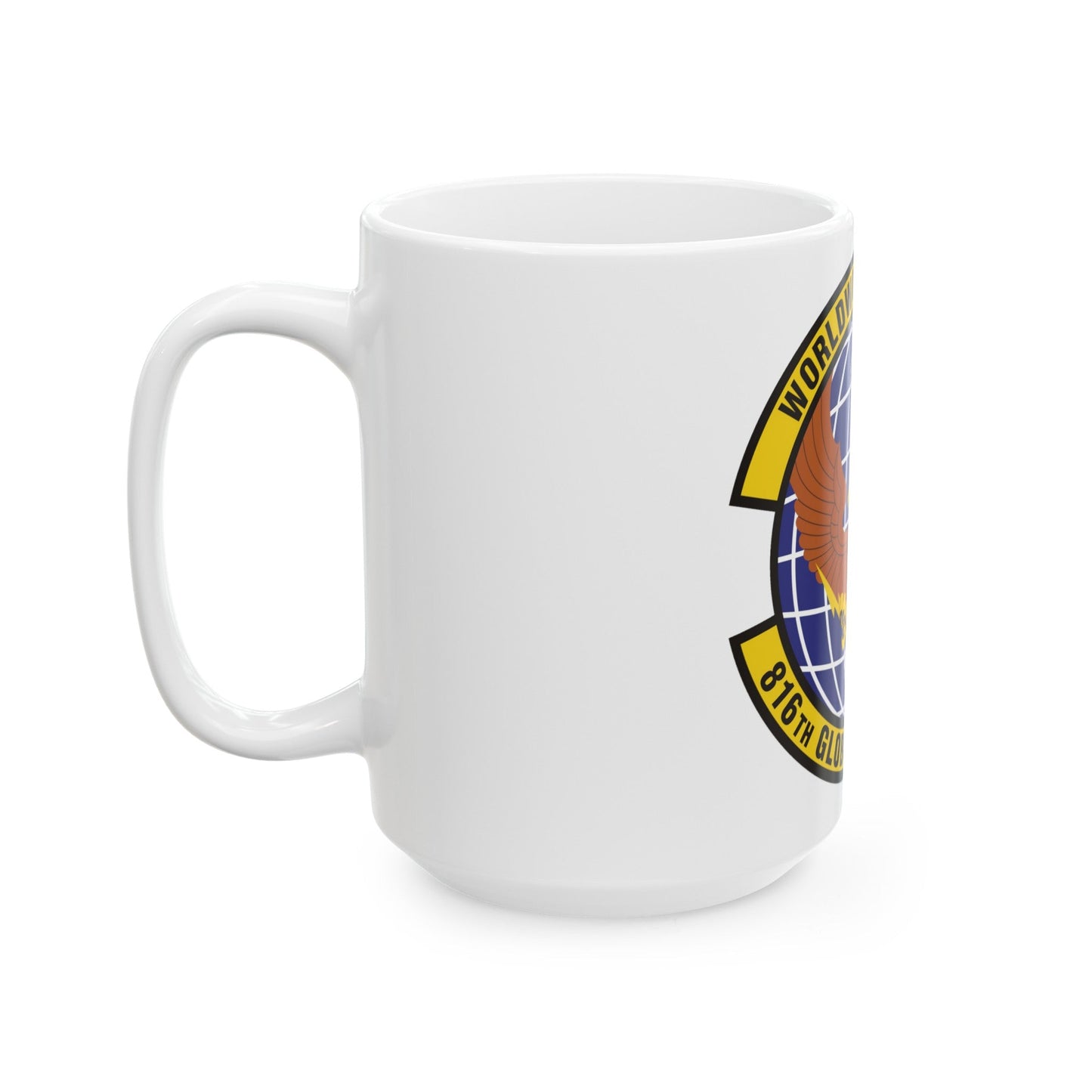 816th Global Mobility Squadron (U.S. Air Force) White Coffee Mug-The Sticker Space