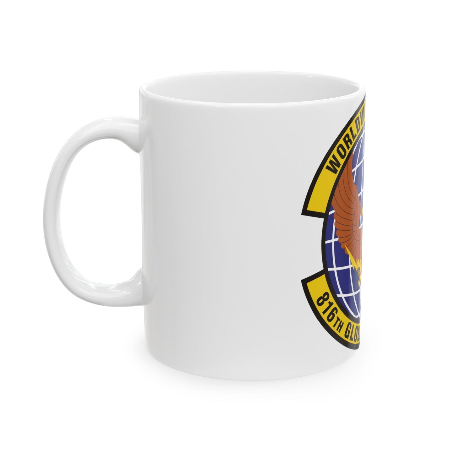 816th Global Mobility Squadron (U.S. Air Force) White Coffee Mug-The Sticker Space