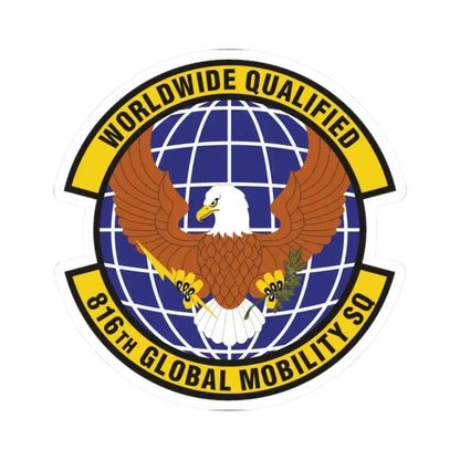 816th Global Mobility Squadron (U.S. Air Force) STICKER Vinyl Kiss-Cut Decal - The Sticker Space