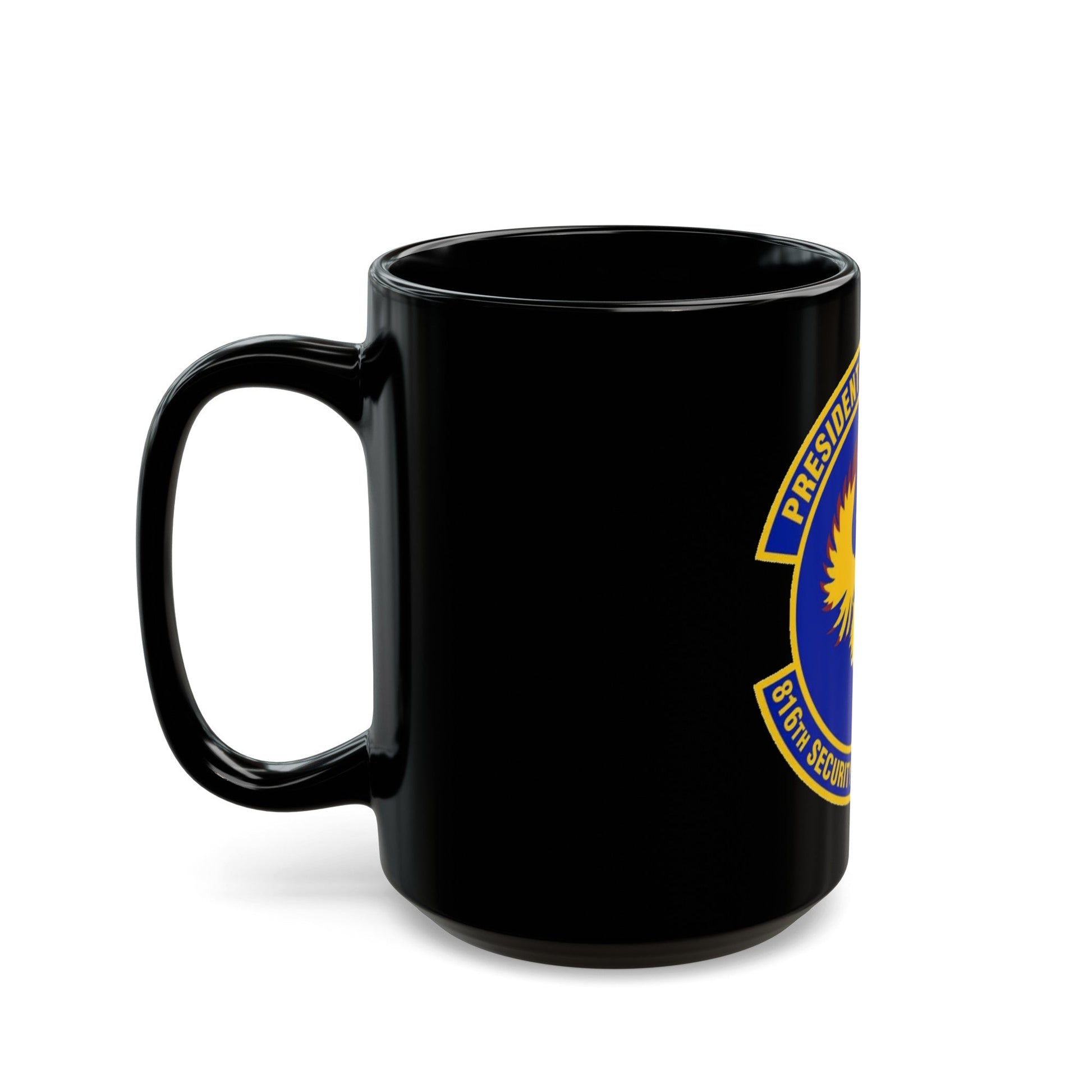 816th Security Forces Squadron (U.S. Air Force) Black Coffee Mug-The Sticker Space