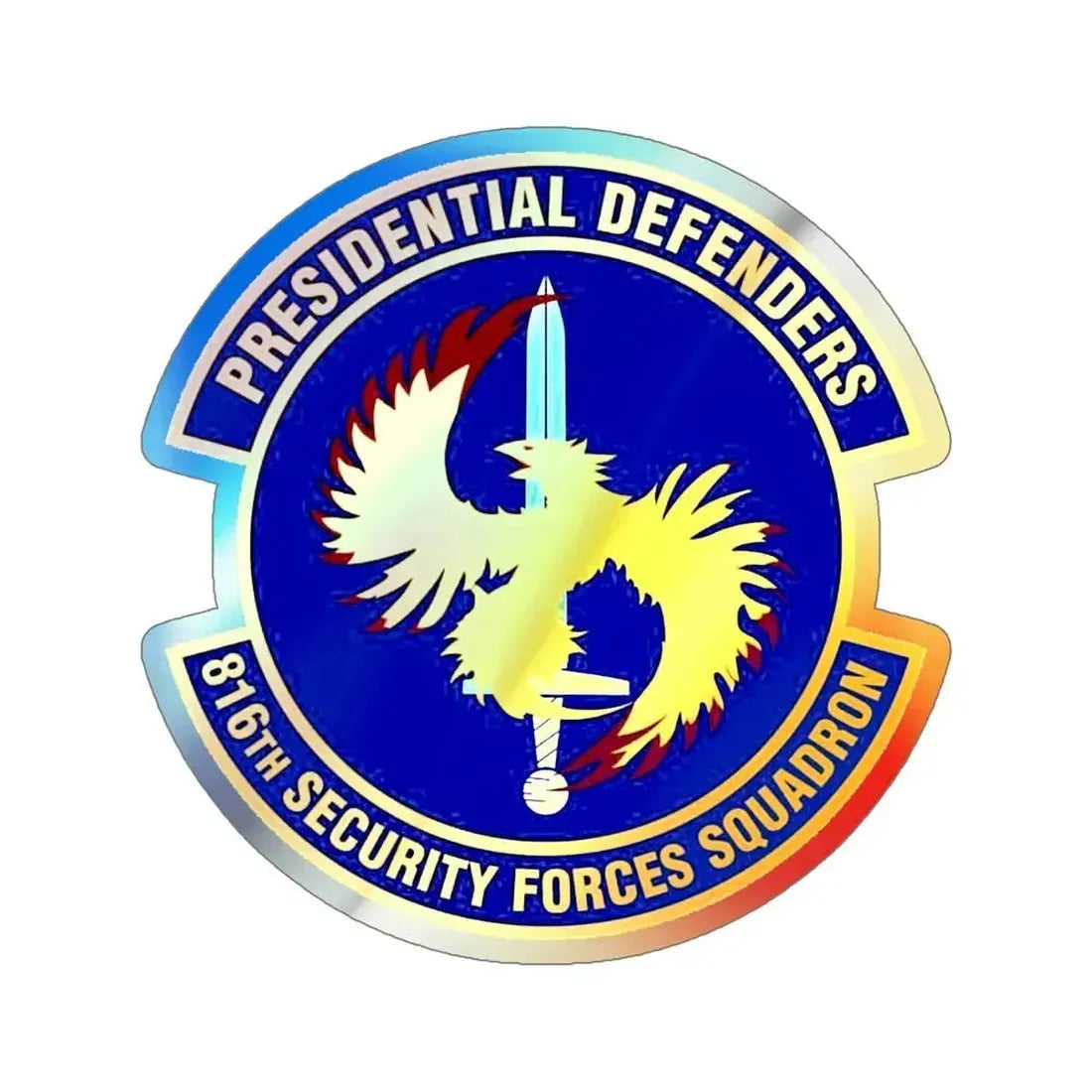 816th Security Forces Squadron (U.S. Air Force) Holographic STICKER Die-Cut Vinyl Decal - The Sticker Space