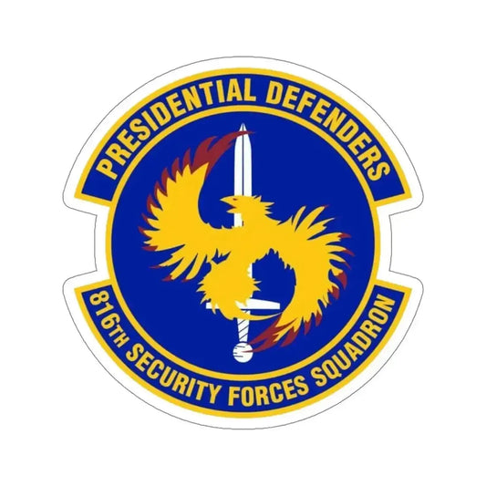 816th Security Forces Squadron (U.S. Air Force) STICKER Vinyl Die-Cut Decal 6 Inch - The Sticker Space