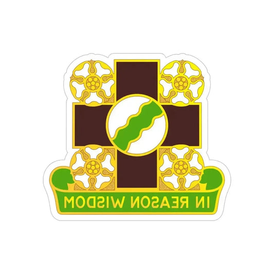817 Evacuation Hospital (U.S. Army) REVERSE PRINT Transparent Die-Cut STICKER 6 Inch Die-Cut Transparent - The Sticker Space