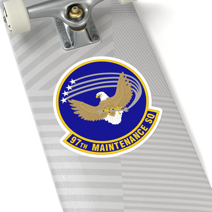 97 Maintenance Squadron AETC (U.S. Air Force) STICKER Vinyl Kiss-Cut Decal