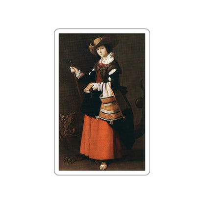 ZURBARAN, Francisco de - St Margaret (Artwork) STICKER Vinyl Die-Cut Decal