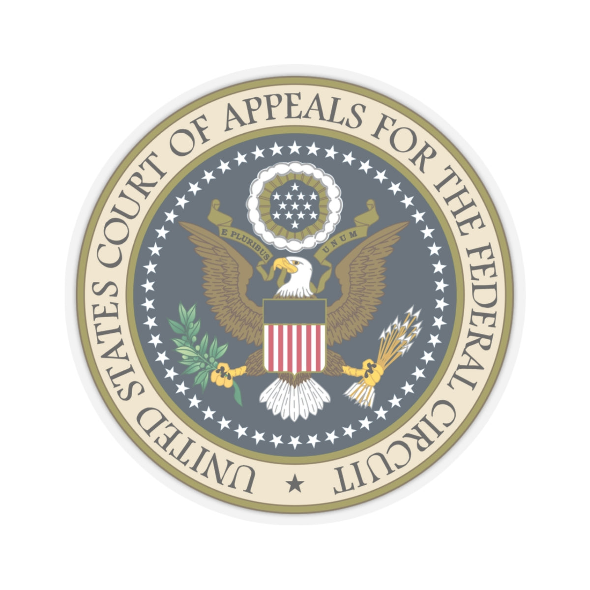 Seal of the United States Court of Appeals for the Federal Circuit - STICKER Vinyl Kiss-Cut Decal