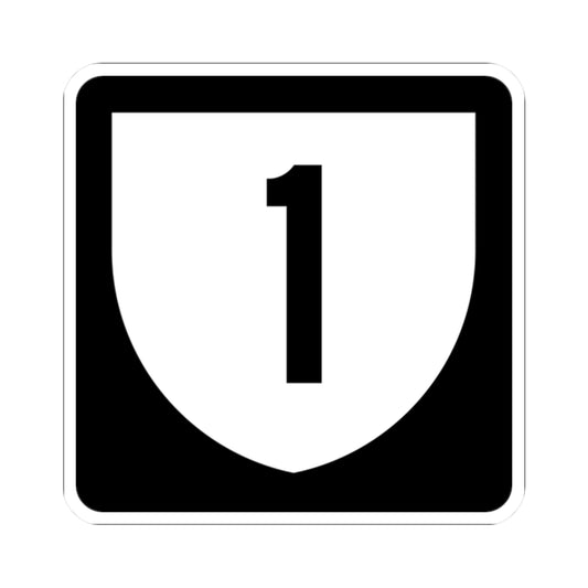 PR urban primary 1 (Puerto Rico) (Road Sign) STICKER Vinyl Kiss-Cut Decal