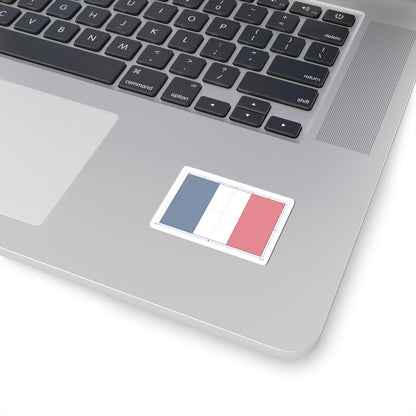 Flag of France construction sheet (France) STICKER Vinyl Kiss-Cut Decal