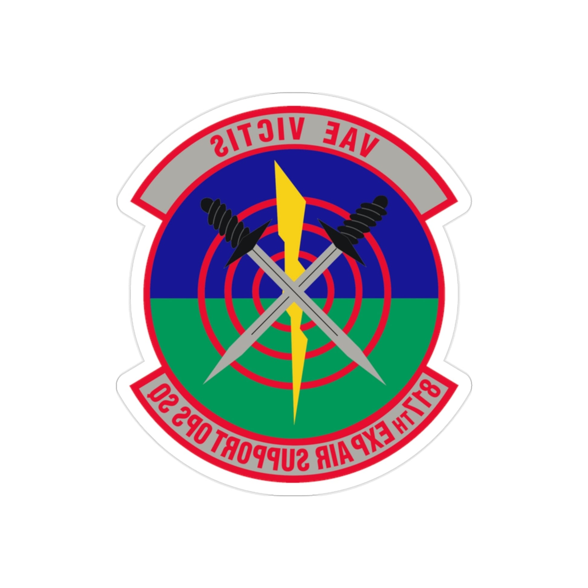 817th Expeditionary Air Support Operations Squadron (U.S. Air Force) REVERSE PRINT Transparent STICKER-2 Inch-The Sticker Space