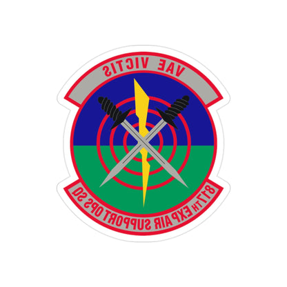 817th Expeditionary Air Support Operations Squadron (U.S. Air Force) REVERSE PRINT Transparent STICKER-2 Inch-The Sticker Space