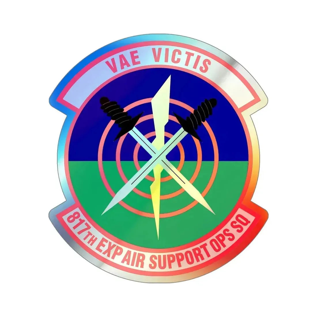 817th Expeditionary Air Support Operations Squadron (U.S. Air Force) Holographic STICKER Die-Cut Vinyl Decal - The Sticker Space