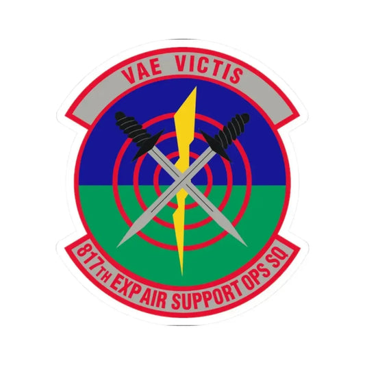817th Expeditionary Air Support Operations Squadron (U.S. Air Force) STICKER Vinyl Kiss-Cut Decal 2 Inch White - The Sticker Space
