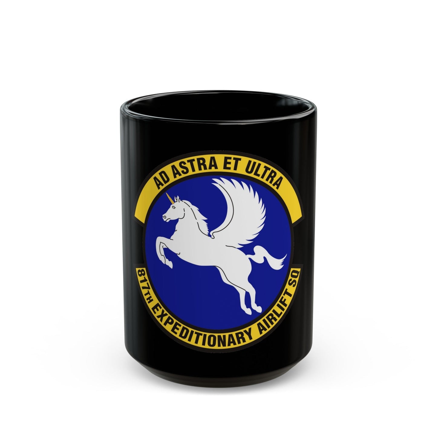 817th Expeditionary Airlift Squadron (U.S. Air Force) Black Coffee Mug-15oz-The Sticker Space