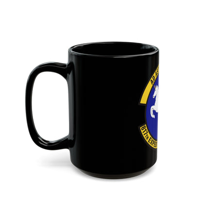 817th Expeditionary Airlift Squadron (U.S. Air Force) Black Coffee Mug-The Sticker Space