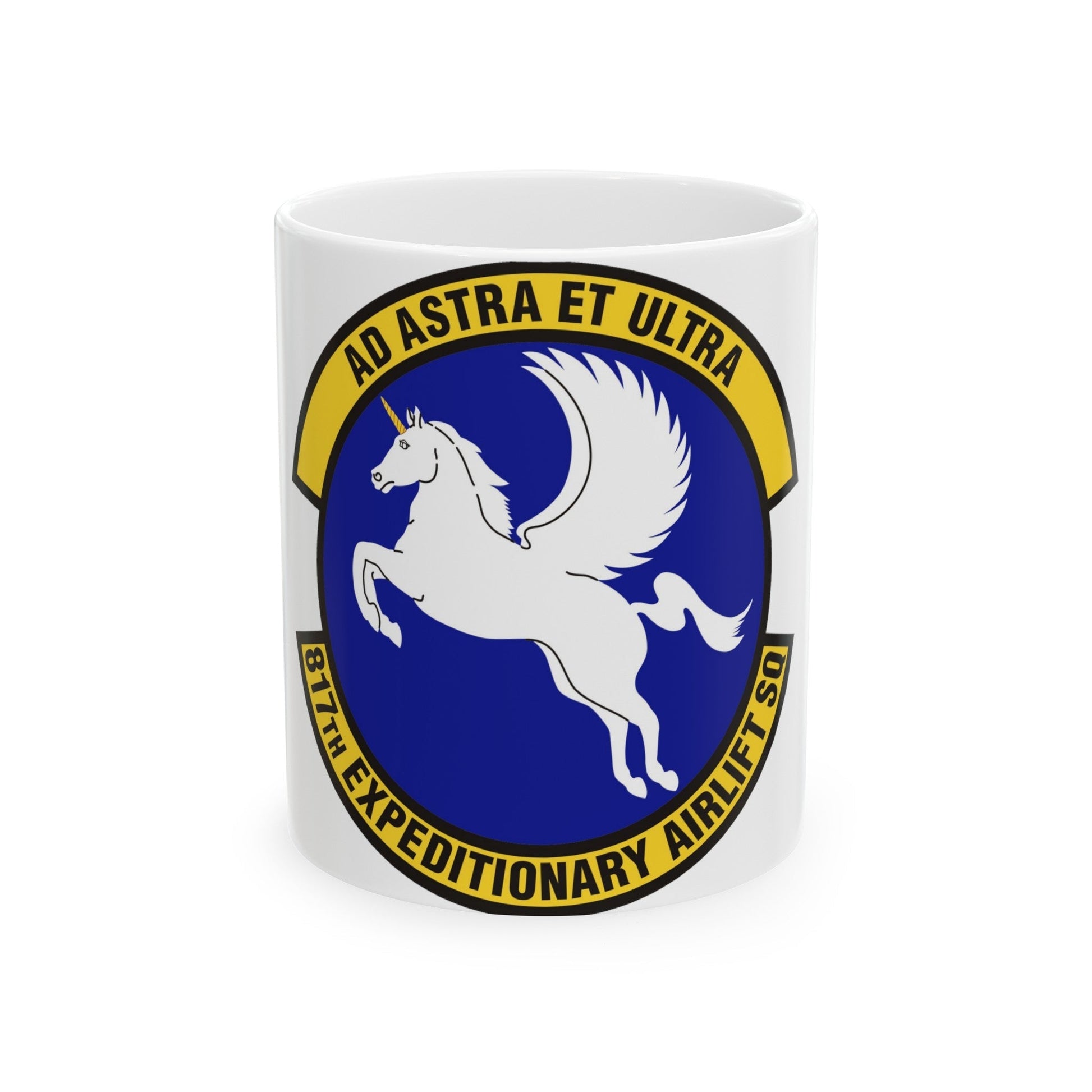 817th Expeditionary Airlift Squadron (U.S. Air Force) White Coffee Mug-11oz-The Sticker Space