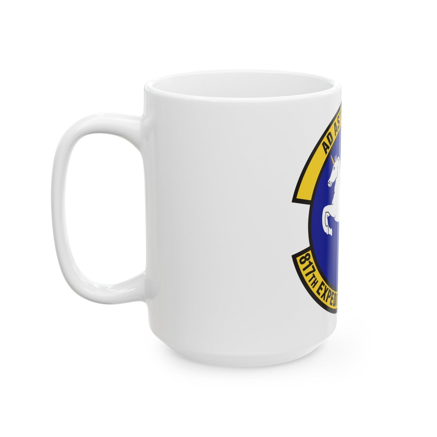 817th Expeditionary Airlift Squadron (U.S. Air Force) White Coffee Mug-The Sticker Space