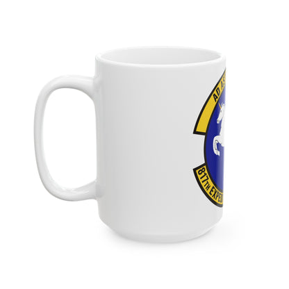 817th Expeditionary Airlift Squadron (U.S. Air Force) White Coffee Mug-The Sticker Space