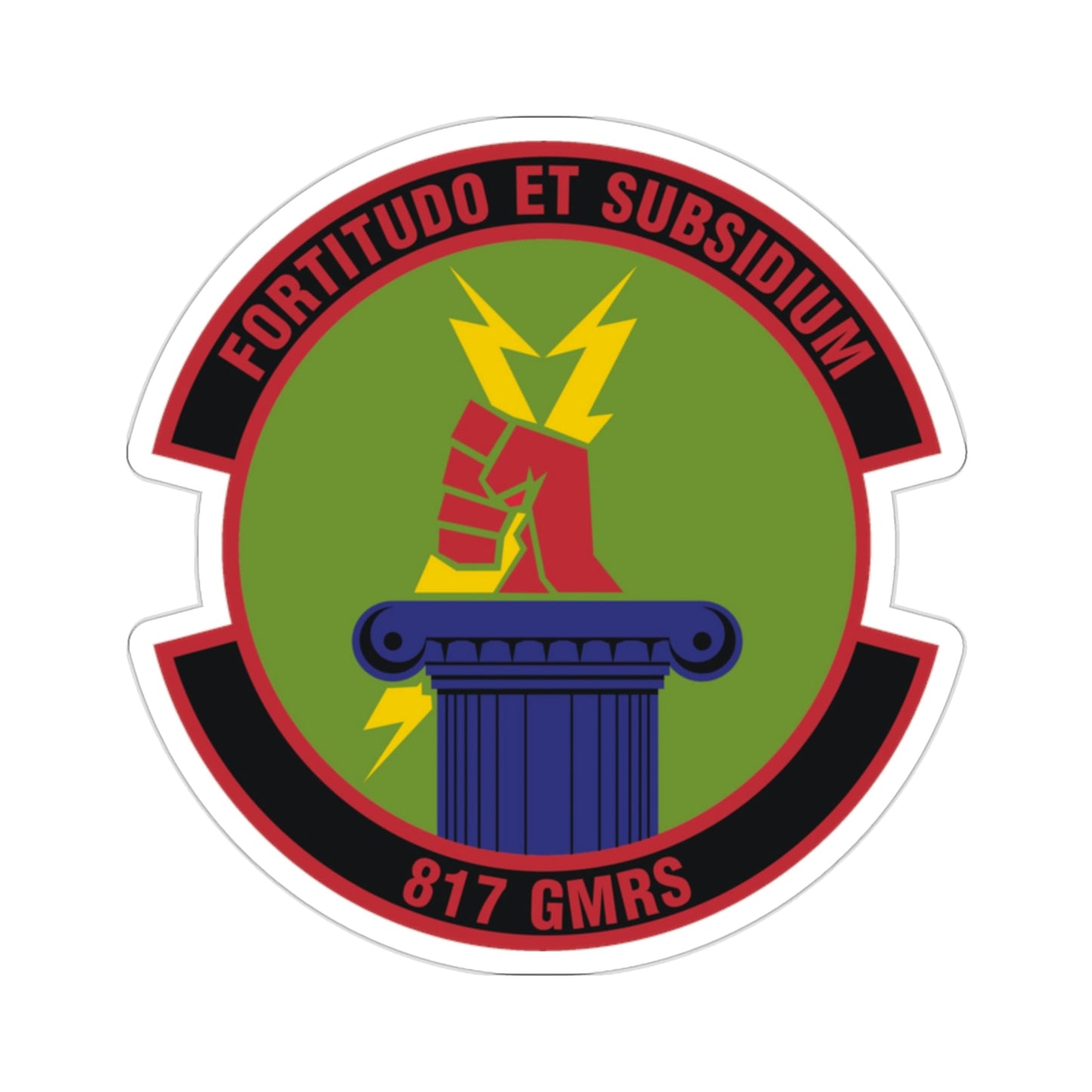 817th Global Mobility Readiness Squadron (U.S. Air Force) STICKER Vinyl Die-Cut Decal-2 Inch-The Sticker Space