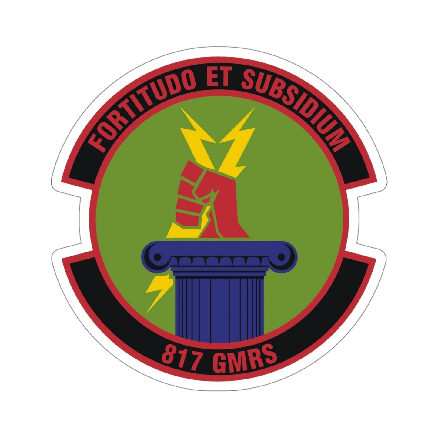 817th Global Mobility Readiness Squadron (U.S. Air Force) STICKER Vinyl Die-Cut Decal-4 Inch-The Sticker Space
