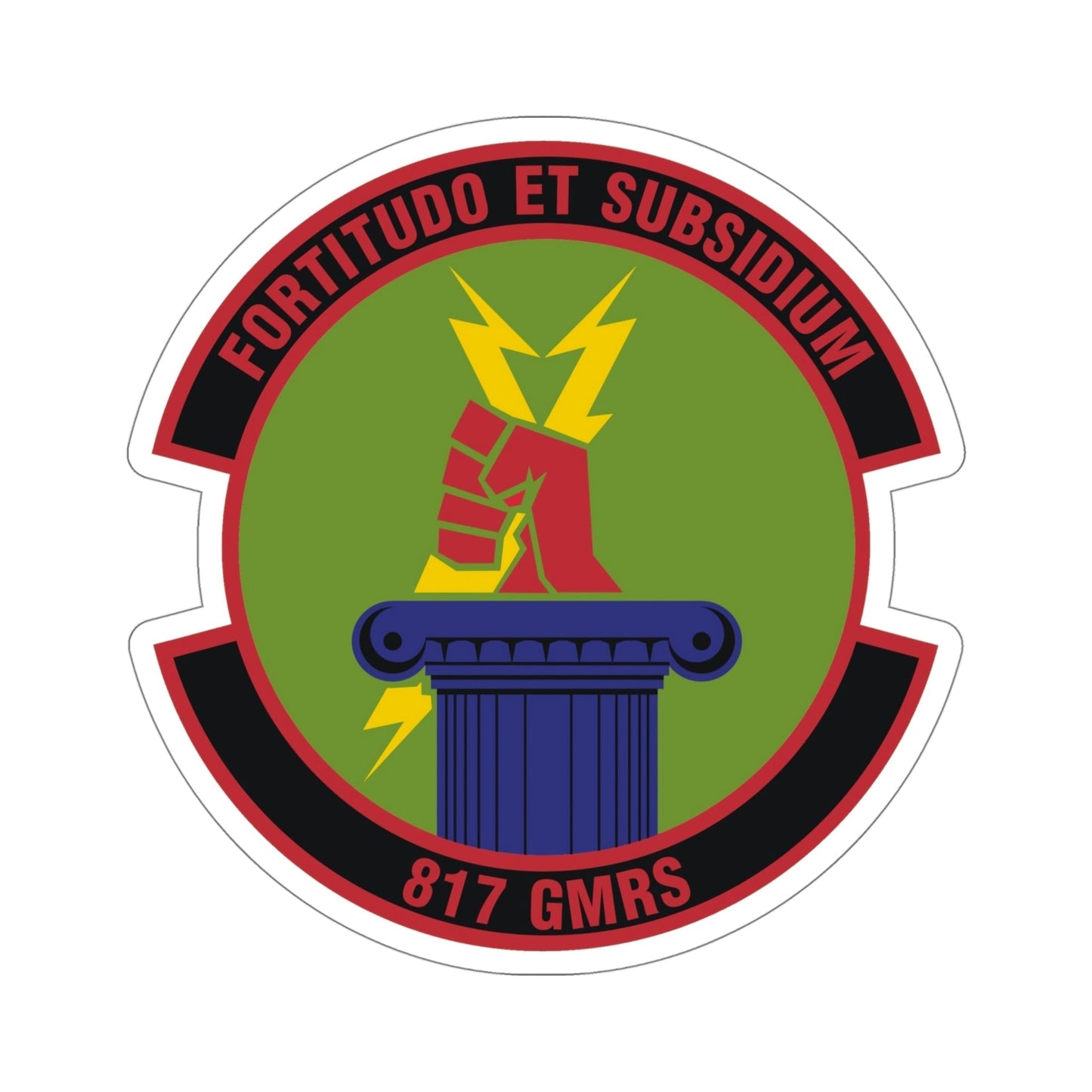 817th Global Mobility Readiness Squadron (U.S. Air Force) STICKER Vinyl Die-Cut Decal-5 Inch-The Sticker Space