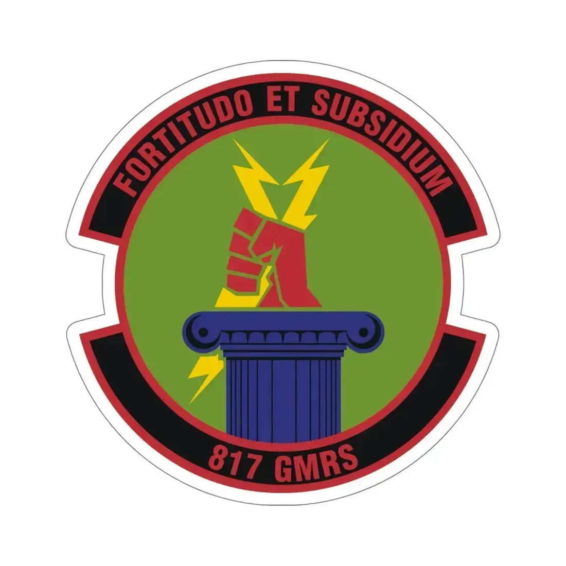 817th Global Mobility Readiness Squadron (U.S. Air Force) STICKER Vinyl Die-Cut Decal 6 Inch - The Sticker Space