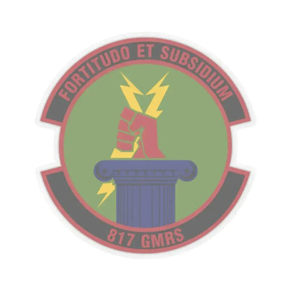 817th Global Mobility Readiness Squadron (U.S. Air Force) STICKER Vinyl Kiss-Cut Decal 2 Inch Transparent - The Sticker Space