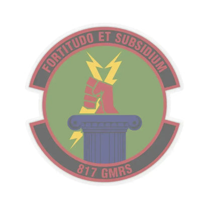 817th Global Mobility Readiness Squadron (U.S. Air Force) STICKER Vinyl Kiss-Cut Decal 6 Inch Transparent - The Sticker Space