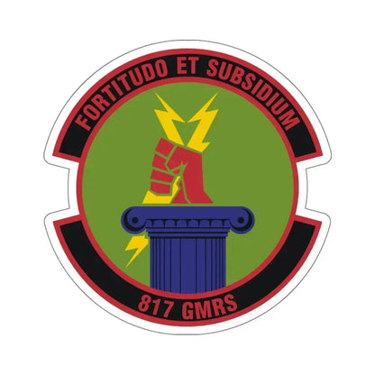 817th Global Mobility Readiness Squadron (U.S. Air Force) STICKER Vinyl Kiss-Cut Decal 6 Inch White - The Sticker Space