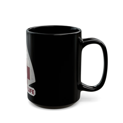 818 Medical Battalion (U.S. Army) Black Coffee Mug-The Sticker Space