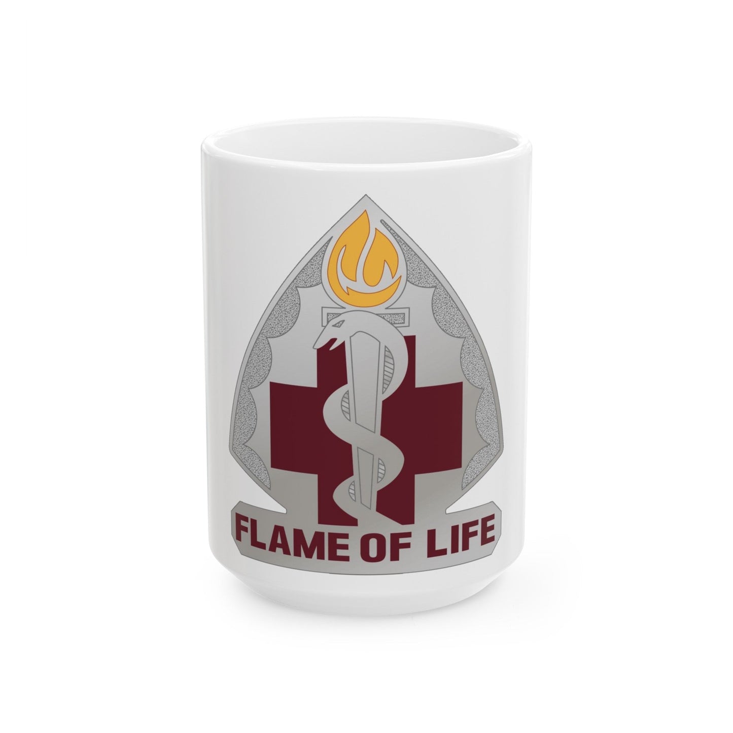 818 Medical Battalion (U.S. Army) White Coffee Mug-15oz-The Sticker Space