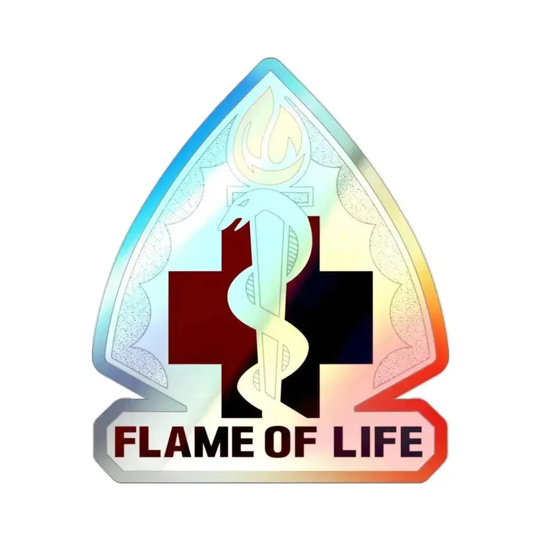 818 Medical Battalion (U.S. Army) Holographic STICKER Die-Cut Vinyl Decal 2 Inch Holographic - The Sticker Space